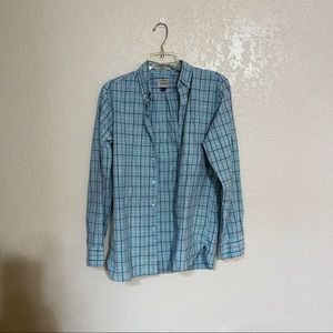 LOT OF 2 JCREW/ 100% cotton slim size small button up plaid shirt